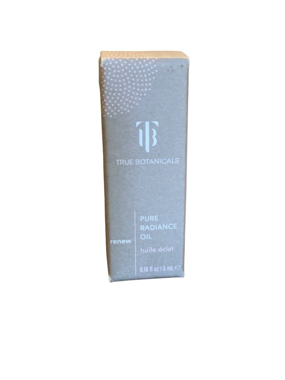 True Botanicals Renew Pure Radiance Face Oil 0.34oz Natural Skincare Travel Size